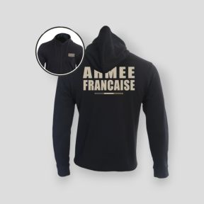 Sweatshirt met rits Armée Française BR - Zwart - Summit Outdoor Lifestyle