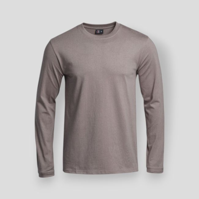 Langarm-T-Shirt Strong - Brun Terre de France - A10 Equipment