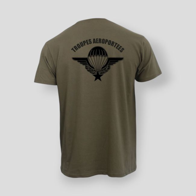Camiseta 190g Tropas Aerotransportadas - Caqui - Summit Outdoor Lifestyle