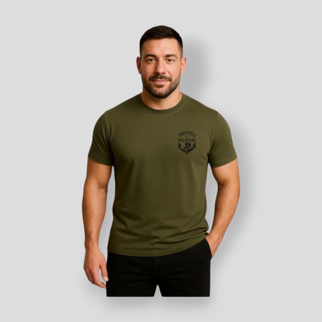 T-shirt 190g Wojska Morskie - Khaki - Summit Outdoor Lifestyle