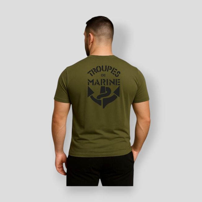 T-shirt 190g Troupes de Marine - Caqui - Summit Outdoor Lifestyle