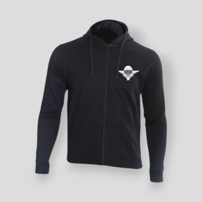 Sudadera con cremallera Tropas Aerotransportadas Francia - Negro - Summit Outdoor Lifestyle