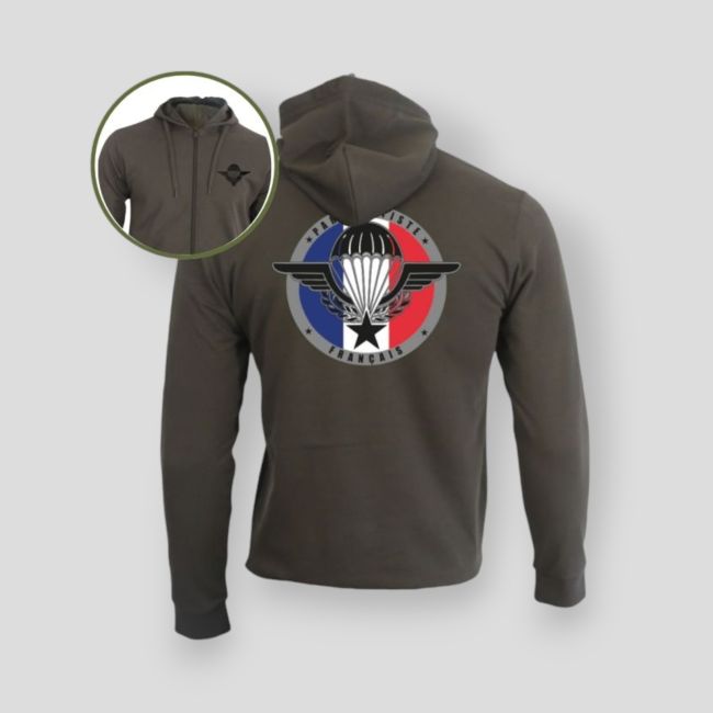 Bluza z zamkiem Wojska Powietrznodesantowe Francja - Khaki - Summit Outdoor Lifestyle