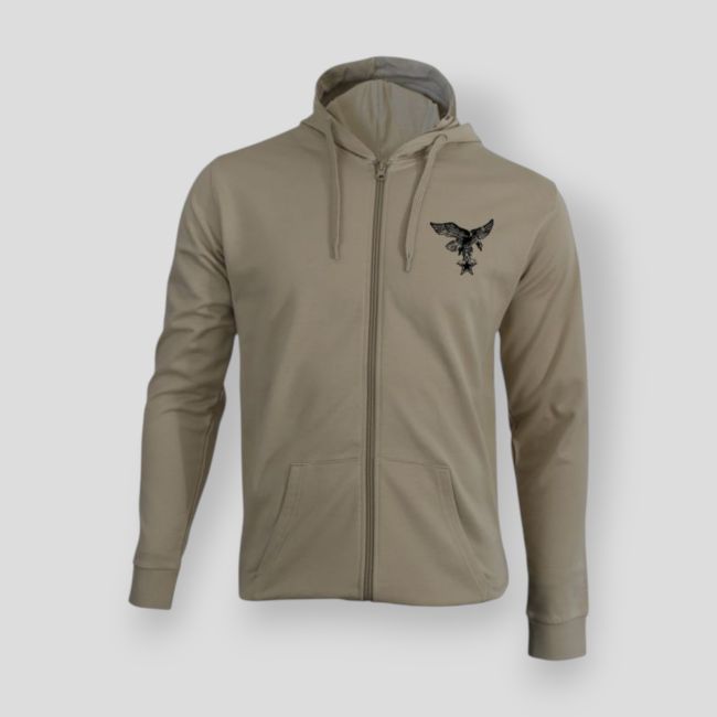 Sweatshirt mit Reißverschluss Gebirgstruppen Frankreich - Light Sand - Summit Outdoor Lifestyle
