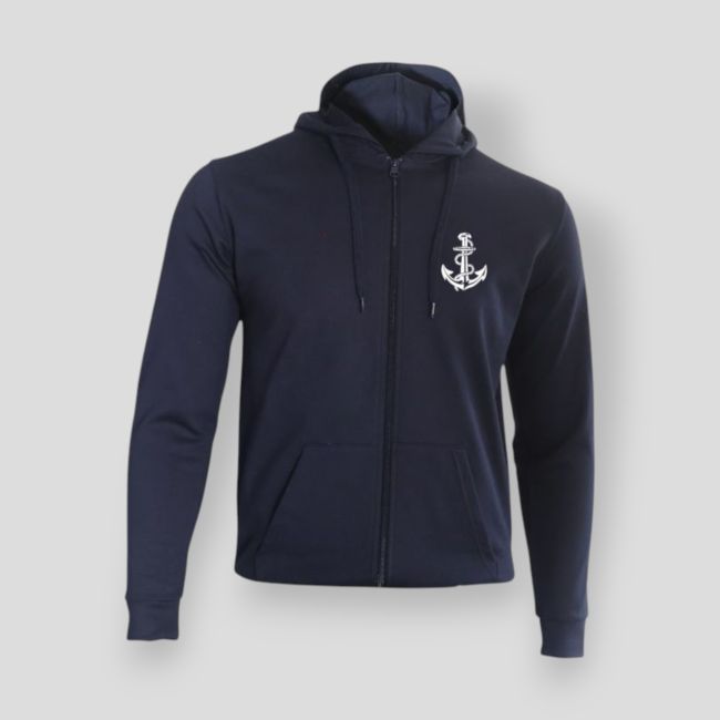 Sudadera con cremallera Troupes de Marine France - Azul Marino - Summit Outdoor Lifestyle