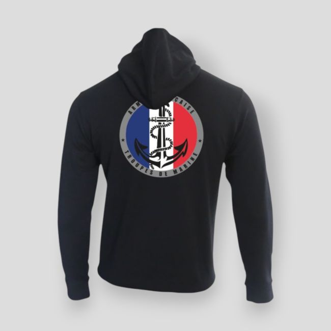 Bluza z zamkiem Troupes de Marine France - Granatowa - Summit Outdoor Lifestyle