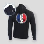 Felpa con zip Troupes de Marine Francia - Blu Navy - Summit Outdoor Lifestyle