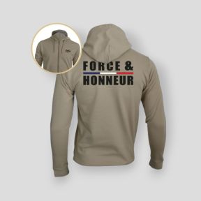 Bluza z zamkiem Force & Honeur Liseré - Light Sand - Summit Outdoor Lifestyle