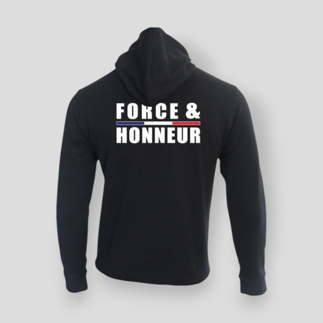 Sweatshirt mit Reißverschluss Force & Honeur Einfassung - Marineblau - Summit Outdoor Lifestyle