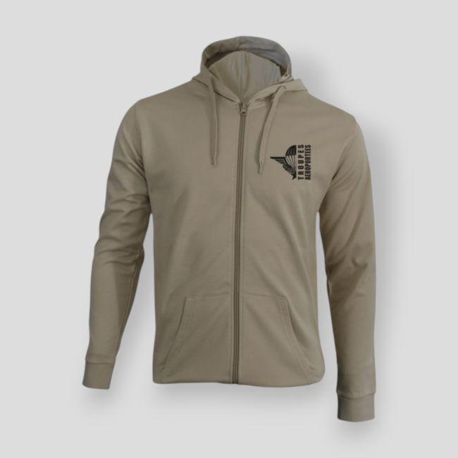Felpa con zip Troupes Aéroportées Design - Light Sand - Summit Outdoor Lifestyle