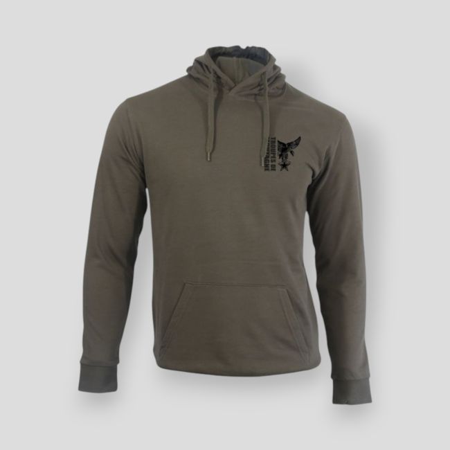 Sweatshirt met rits Bergtroepen Design - Kaki - Summit Outdoor Lifestyle