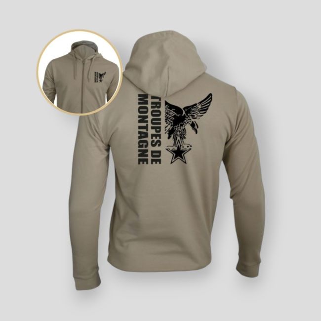 Sudadera con cremallera Troupes de Montagne Design - Light Sand - Summit Outdoor Lifestyle