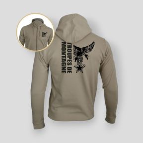Felpa con zip Troupes de Montagne Design - Light Sand - Summit Outdoor Lifestyle