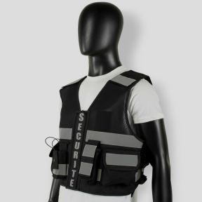 Colete Thor Mesh Segurança Privada - Preto - VVS