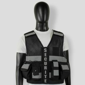 Gilet Thor Mesh Sécurité Privée - Noir - VVS