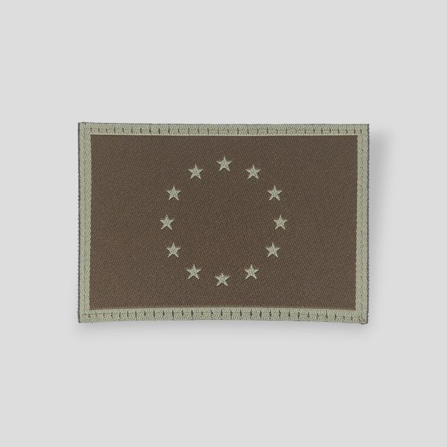 Haftowana naszywka na rzep Flaga Europy - Brązowy - Clawgear