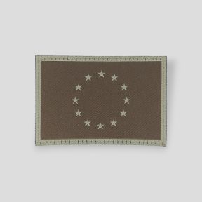 Geborduurd klittenband patch Europese vlag - Bruin - Clawgear