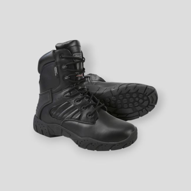 Chaussures Tactical Pro 1 zip cuir - Noir - Kombat Tactical