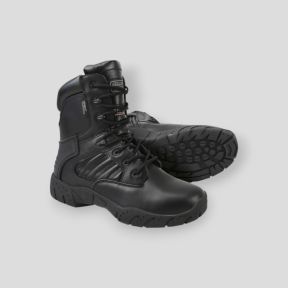 Schuhe Tactical Pro 1 Reißverschluss Leder - Schwarz - Kombat Tactical