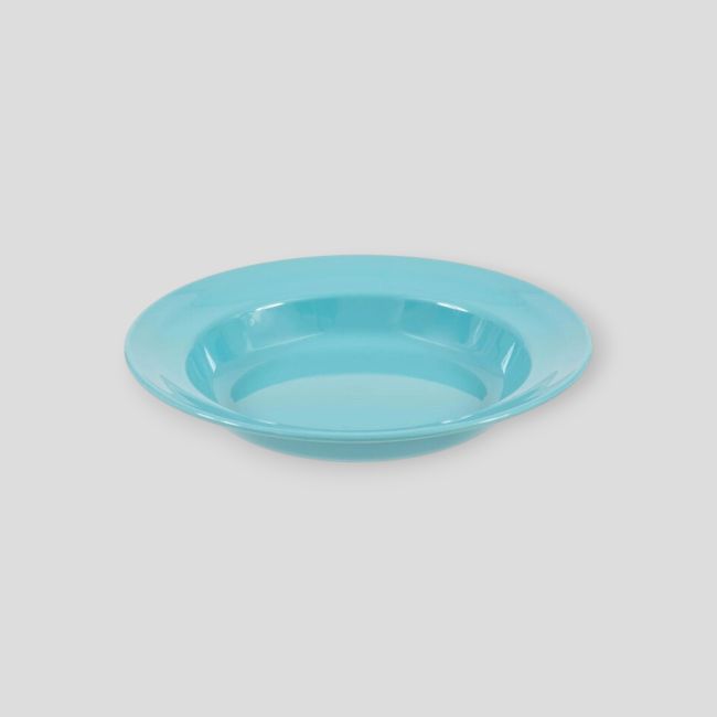 Assiette creuse en plastique 22cm - Bleu - Highlander
