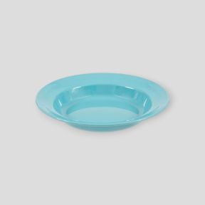 Assiette creuse en plastique 22cm - Bleu - Highlander