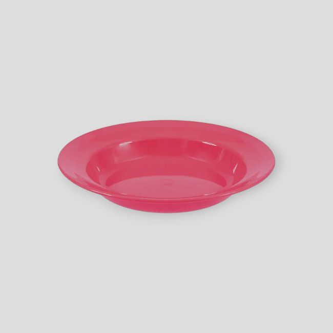 Tiefer Plastikteller 22cm - Himbeere - Highlander