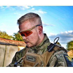 Lunettes tactiques Raptor (kit 3 écrans Incolore/Fumé/Orange) - Noir - Swisseye