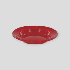 Plato hondo de plástico 22cm - Rojo - Highlander Outdoor