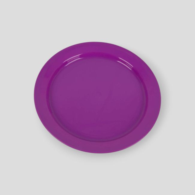 Plato llano de plástico 24cm - Violeta - Highlander Outdoor