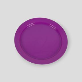 Płaski talerz plastikowy 24cm - Fioletowy - Highlander