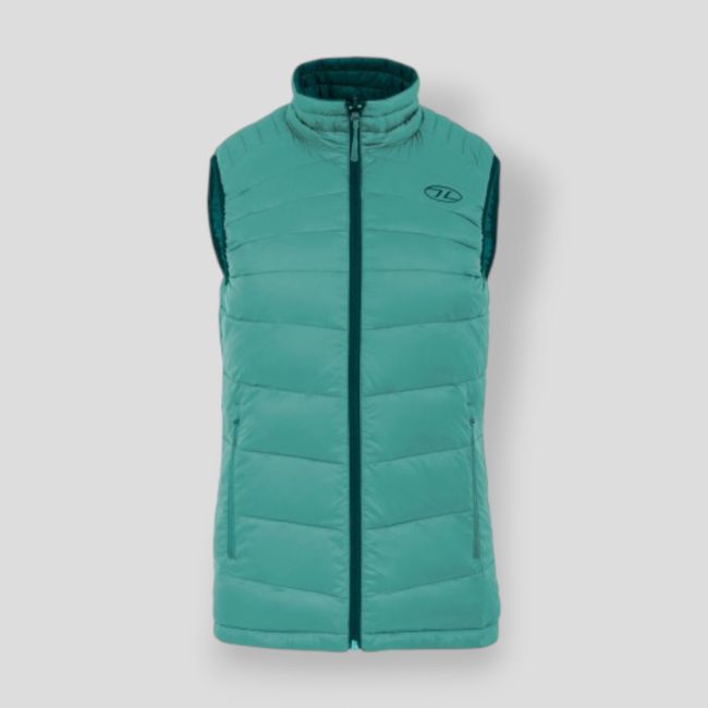 Colete sem mangas reversível feminino - Esmeralda/Menta - Highlander Outdoor