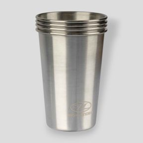 Set di 4 bicchieri in acciaio inossidabile 500ml - Highlander Outdoor