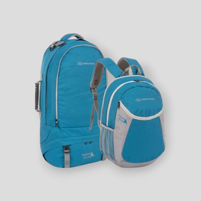 Zaino X-Plorer 60+20L - Blu - Highlander Outdoor