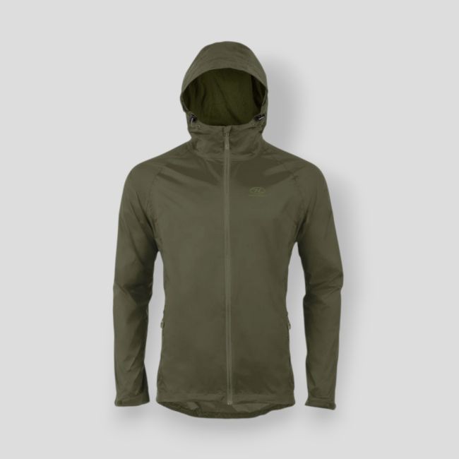 Chaqueta impermeable Stow & Go - Verde Oliva - Highlander Forces