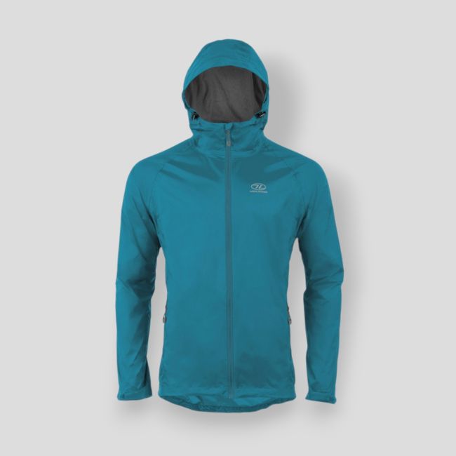 Casaco impermeável Stow & Go V2 - Azul Petróleo - Highlander Outdoor