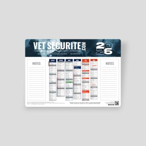 Calendario 2026 formato A4 VET SECURITE