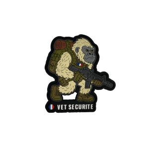 PVC-Aufnäher Gorilla VET SECURITE