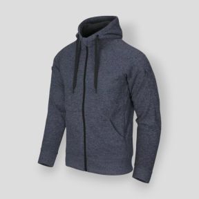 covert tactical hoodie (fullzip)® - melange blue - helikon