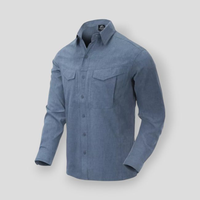 Defender MK2 Gentleman Shirt® - Melange Blau - Helikon