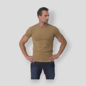 organic cotton t-shirt slim - coyote - helikon