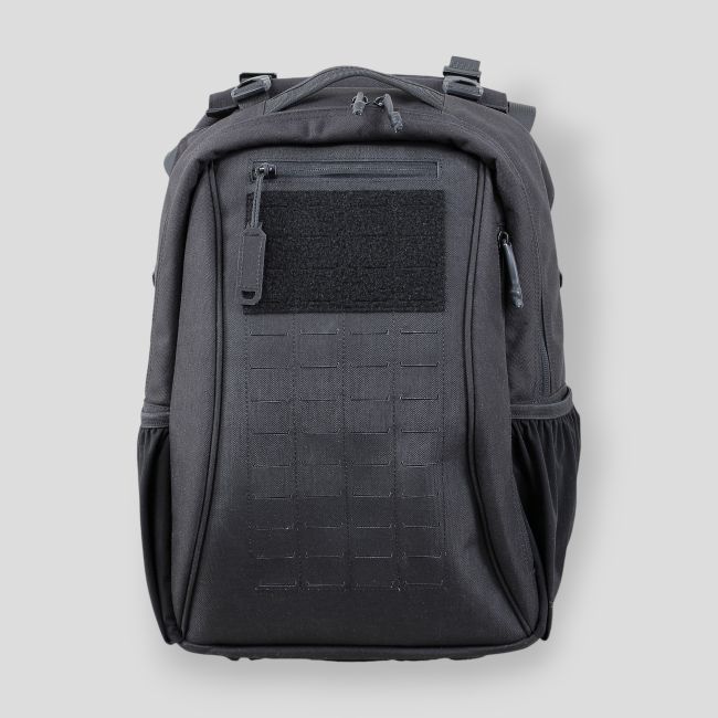 Sac à dos tactique 33L Faucon avec porte-plaque extractible - Noir - Patrol Equipement