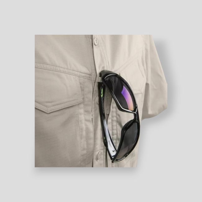 defender mk2 shirt short sleeve® - polycotton ripstop - khaki - helikon