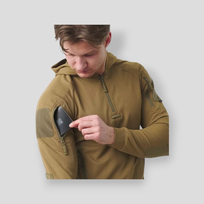 range hoodie - topcool - coyote/adaptive green - helikon