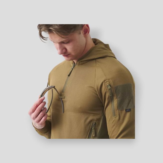 range hoodie - topcool - coyote/adaptive green - helikon