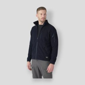alpha tactical jacket - grid fleece - azul marino - helikon