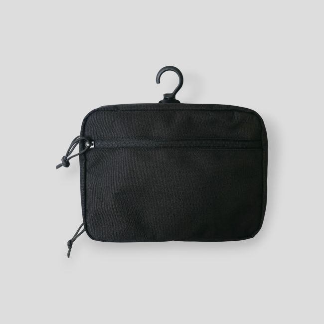Trousse de toilette à suspendre avec miroir - Noir - OPEX
