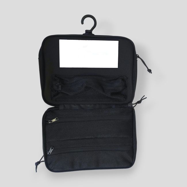 Neceser colgante con espejo - Negro - OPEX