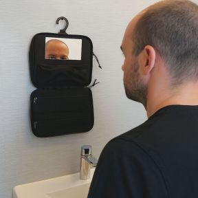 Neceser colgante con espejo - Negro - OPEX