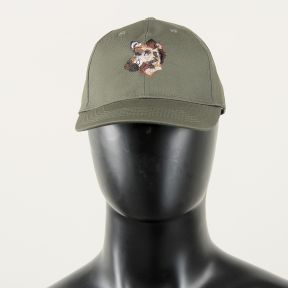 Casquette de chasse avec sanglier brodé - Kaki - Percussion