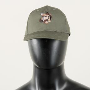 Casquette de chasse avec sanglier brodé - Kaki - Percussion